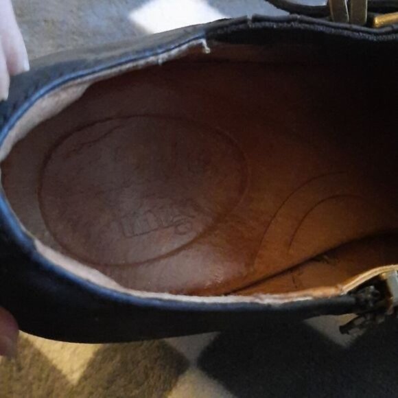 Clarks Indigo Black Buckle Zipper 3 Inches Block Heel Ankle Bootie Size 7.5 - Picture 9 of 16